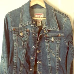 True Religion distressed demon jacket